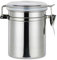 Gralara Boîte de Conservation pour Café Fraîchement Moulu, Pot de Stockage Hermétique en Acier Inoxydable, Boîte de Conservation Étanche avec Joint Silicone, Usage Cuisine/Bureau/Extérieur, 850 ml
