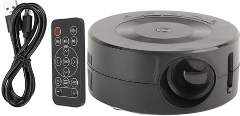 Projecteur LED de Poche, Support de Haut-Parleur, Alimentation Mobile, Mini Vidéoprojecteur Multifonction, Son Clair pour Un Usage Domestique
