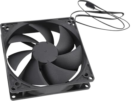 PWM Gehäuselüfter 100 Mm für PC, Dual Kugel Lüfter, Intelligente Temperaturregelung, 1800 U/min Hohe Geschwindigkeit, Geräuscharm, 4PIN Computergehäuse Lüfter