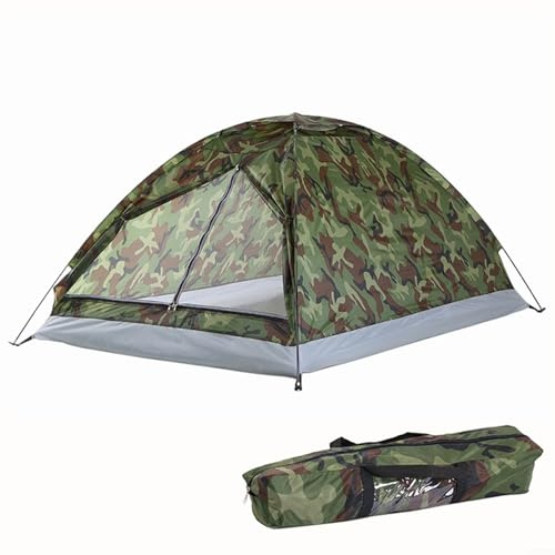 Advokingtap Wasserdichtes Campingzelt für 1–2 Personen, Outdoor-Camouflage-Zelt, UV-Schutz, Rucksackreisen, Zelt für Camping, Wandern (2 Personen)