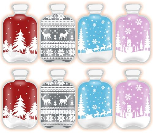 JOKILY Weihnachten Handwärmer, 5 Stück Handwärmer, Taschenwärmer, Handwärmer Kinder, Handwärmer Wiederverwendbar für Kinder Erwachsene warme Hände Wintermotive Wärmekissen Fingerwärmer