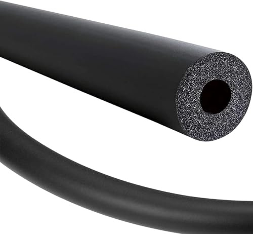 Tuyau Isolation Mousse Tube Isolation Phonique Tuyau ID 20-110 mm, 20 mm Épaisseur, 1.8m Manchon de Protection pour Fitness Outils Poignée Support, Tube D'isolation de Tuyau pour Plomberie(ID 110 mm)