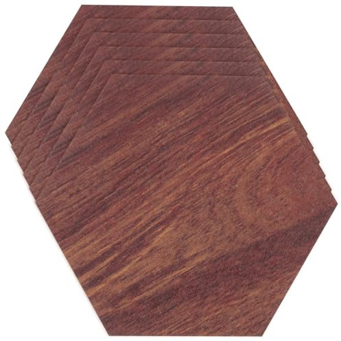 Uonlytech 6stücke Holz Wandpaneel Sechseck Dekor Für Schlafzimmer Wohnzimmer Küche Balkon Wanddeko Aus Lindenholz Für Haus Bar Restaurant Party