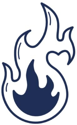 Tattwo.me – Temporäre Tattoos für Erwachsene und Kinder, hält 2 Wochen, wasserfest – Flamme – Pflanzliche Tinte – EU-Kosmetik-Zertifikat – (P0231)