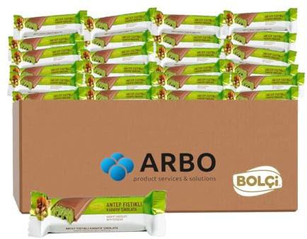 24 barritas de 30 g de Bolci Dubai de chocolate, 30 g, pistacho kadayif, intenso, rico en pistachos con crujiente pelo de ángel, barra de chocolate de pistacho – ArBo Living Quality
