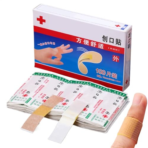 Bandages adhésifs pour plaies | Bandes de pansement imperméables | 50/100 autocollants de protection flexibles en tissu pour petites coupures et rayures, soins des plaies