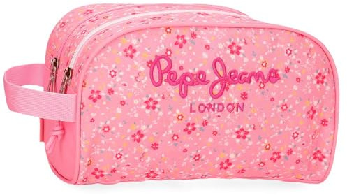Pepe Jeans Alenka Rosa Justerbar Nececer Rosa 26 x 16 x 10 cm Polyester 4,99 L av Joumma Bags, Rosa, Talla única, Necessär justerbar