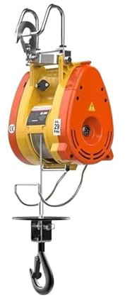 Cabrestante Elevador Polipasto eléctrico de doble orificio, 230KG, 30M, suspensión de 220V, polipasto portátil de construcción rápida, cabrestante eléctrico sin escobillas Polipasto Eléctrico(230 Hand