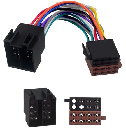 Autoradio Radioadapter Set, IOS Adapter Autoradio Kompatibel für VW Fiat Opel Corsa C Opel Astra G Mercedes Renault - Klemme 15+30
