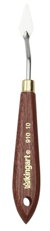 KINGART 910-10 Small Spade Painting Knife for Scraping, Mixing and Painting with Oil and Acrylic Paints
