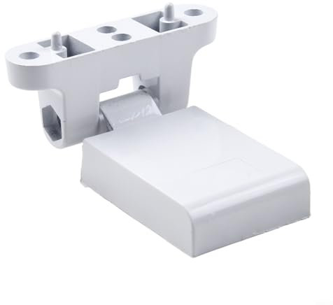 Charnière de porte robuste en PVC pour gauche/droite, portes en acier plastique, charnières blanches résistantes aux intempéries, installation facile