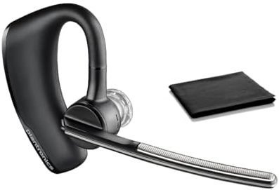 Plantronics Voyager Legend (Poly) - Auriculares Bluetooth + cable de carga integrado, gancho para la oreja mono, micrófono Boom con cancelación de ruido, Siri/Google, conversación de 7 horas (21 horas