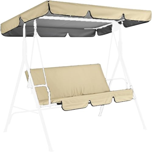 Silla de jardín ajustable con cojín extraíble, banco oscilante para patio al aire libre para relajación junto a la piscina, perfecto para comodidad en el patio trasero