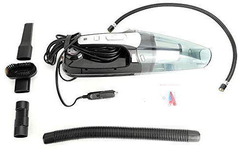 plplaaoo Pompe à air Portable sans Fil pour aspirateur de Voiture 12 V 2 en 1, collecteur de poussière à Double Usage Humide et Sec, Aspiration Haute Puissance 4000 Pa pour Voiture,