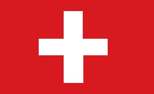 Bandiera della Svizzera, bandiera nazionale in rosso e bianco, 250 x 150 cm