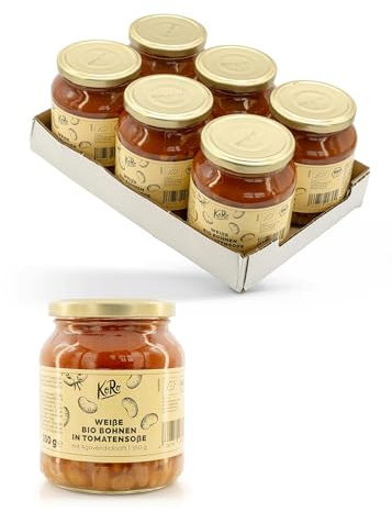 KoRo - Haricots blancs en sauce tomate bio 6 x 350 g