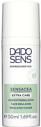 DADO SENS SENSACEA Extra Care Gesichtsemulsion 50ml, Bei Rosacea&Couperose | Intensiv Pflegende Gesichtscreme, Reizlindernd & Kühlend, Mildert Rötungen, Spendet Feuchtigkeit, Lindert Hitzegefühle