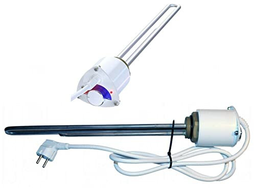 Elektroheizstab Heizstab 2 bis 9kW 230V-400V f. Warmwasserspeicher Boiler (H-3000W - 230W - 6/4)