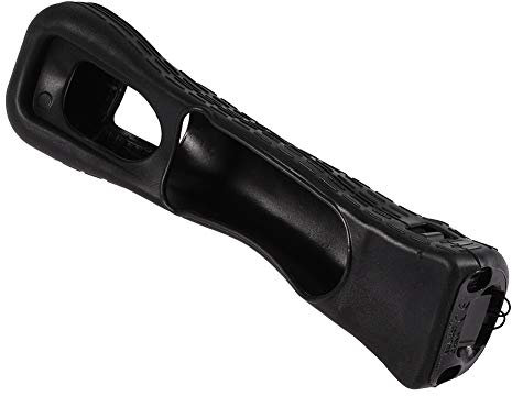 Akozon MotionPlus Converter Adapter, Sensoradapter Silikonhülle für Fernbedienung Sensor Schwarz + Fernbedienung Silikonhülle (Schwarz)