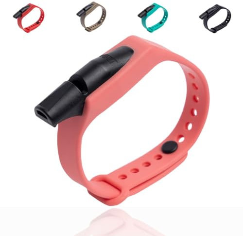 Vogt-Hundepfeife | Armbandpfeife von André inklusive Videokurs | der perfekte Rückruf | Hunde Trainingszubehör | Erziehungshilfe für Hunde | (Coral)