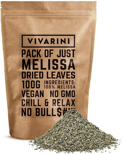 Vivarini Mélisse 100g | Goût de plantes et arôme profond | Pouvoir de calme et de relaxation | Ajout aux infusions - thé et yerba mate | 0,1kg