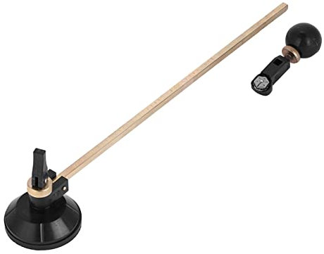 QANYEGN 6-Rad-Zirkel-Glasschneider, Kreisschneider, Glasschneider-Werkzeugset Inklusive Saugnäpfen Für Präzises Kreisschneiden(60CM)