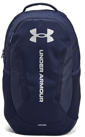 Under Armour Unisex UA Hustle 6.0 Rucksack - Marine/Silber - Einheitsgröße