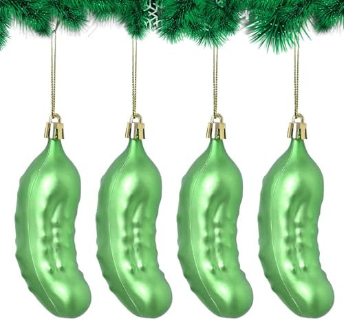 Pickle-Ornamente für den Weihnachtsbaum, Weihnachtsbaum-Pickle-Ornament - Gurken-Weihnachtsbaum-,Weihnachts-Gurken-Baumschmuck, traditionelle grüne Gurken-Weihnachtsation, für Weihnachten