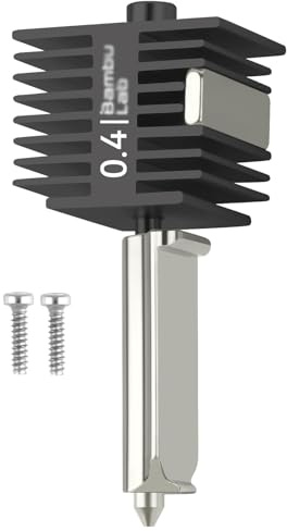 A1 Mini Hotend 0.4mm Compatible with Bambulab A1&A1 Mini 3D Drucker High Temp&Fast Speed Gehärteter Stahl düse+Verchromter Messing Heizblock Integrierte Struktur