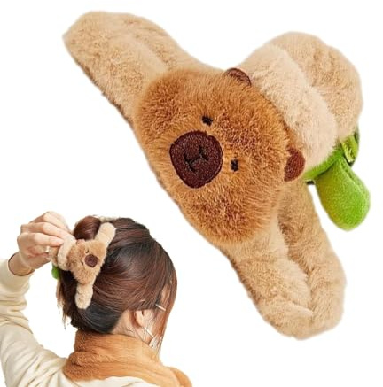 Pince À Cheveux Capybara – Accessoire Capillaire Mignon Et Élégant Pour Les Amateurs De Capybara | Pince À Cheveux Durable Et Légère, Parfaite Pour Un Usage Quotidien, Les Fêtes Et Les Cadeaux, Design