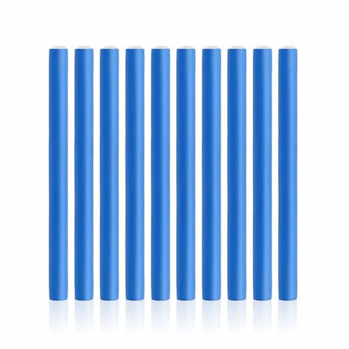 Heatless Curlers Flexi Rods Bendy Foam Curler Rollers Short Medium Long Style Curling Sticks For Hairstyle Sleeping Styling DIY Home Wave Hair Rollers Salon Accessory 16x1.3cm (10Pcs)