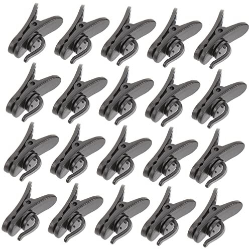 Pince Micro de Microphone 20 Pièces pour Revers, Fixation Cravate