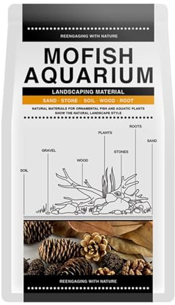 gifyym Foglie di gamberetti d'Acqua - Condizionatore di Acqua di Pesce sicura | Botaniche Multifunzionali Fish Fish Food Fonti per ghlimpp Guppy Guppy Frog | Acquario Deco - ontano Coni Longan Fog