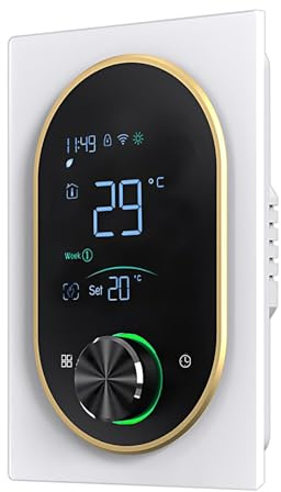 Dioche for House Water/Gas Boiler & Electric Heating with VA Touch Screen, WiFi Enabled, 5+1+1 Weekly Programming, User-Friendly Design (Boiler heating with wifi)