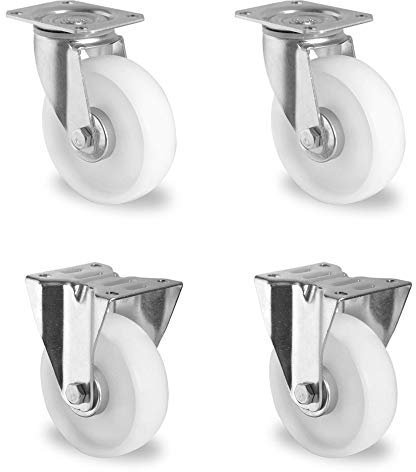 Rollensatz 2 Lenk- + 2 Bockrollen 200 mm Polypropylen