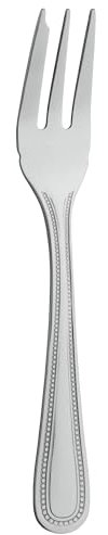Grunwerg PAFBDR Parish Besteck 12er Set Kuchengabel, Edelstahl, Silber, Bead, 12