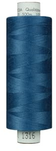 Stoffe Werning Amann Troja Nähgarn 500 m Jeansblau Allesnäher Qualtitätsgarn 100% PES - Preis Gilt für eine Rolle