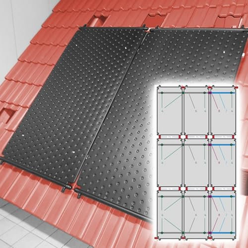 SAXONICA Set Solar Schwimmbadabsorber HelioPool® S I 3 x 3 STK senkrecht I 10,8 qm I bis 36 CBM Wasservolumen