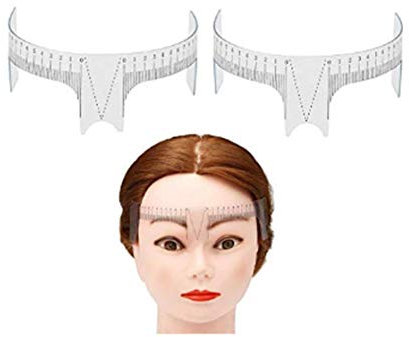 2Pz Sopracciglio Posizionamento Sopracciglio Governare Stencil Shaper Righello Tatuaggio Strumenti di Misura Adesivo Sopracciglio Microblading Guida Righello Per Sopracciglio Stencil Posizionamento