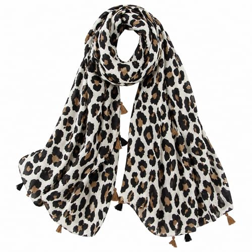 FAIRYGATE Damen Schal Vogel Blume Schmetterling Druck Lange Soft Neck Scarf Wickel Stola für Summer Beach Winter Geschenk