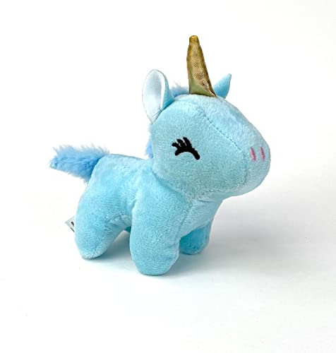 Blaues Einhorn – niedlich, kuschelig, liebenswert weich – Geschenk