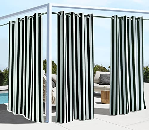 LOFT LIVING Vorhang mit Korsika-Streifen, 127 x 274 cm, Schwarz
