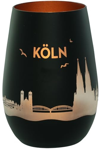 Goodtimes Windlicht Skyline Köln Schwarz & Bronze