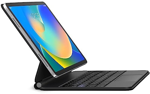 runelk Keyboard Case for iPad 10th Generation 2022 & 11th (A16, 2025) – Magic-Style Keyboard with Multi-Touch Trackpad – Floating Cantilever Stand – Magnetic Case for iPad 10.9 inch 10th / 11th Gen.