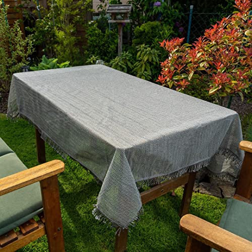 laro Gartentischdecke Wetterfest rutschfest Eckig, Muster:Grau, Größe:130x160 Classic