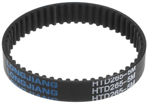 sourcing map HTD5M-265 Rubber Timing Belt 53 Teeth Closed Loop Pulley Timing Belt 15mm Width, 265mm Pitch Length Synchronous Belt