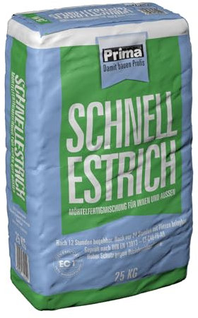 Generic Prima Schnellestrich für Innen- und Außenbereich 25Kg Sack (Einzelsack - 25 Kg)