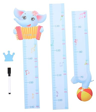 MOLUCKFU Junge Mädchen Höhen Diagramm Wandaufkleber mit Tiermotiven Größenmessaufkleber zur Kindermessung Farbecht und Wasserfest Dekoration für Kinderzimmer und Innenwände