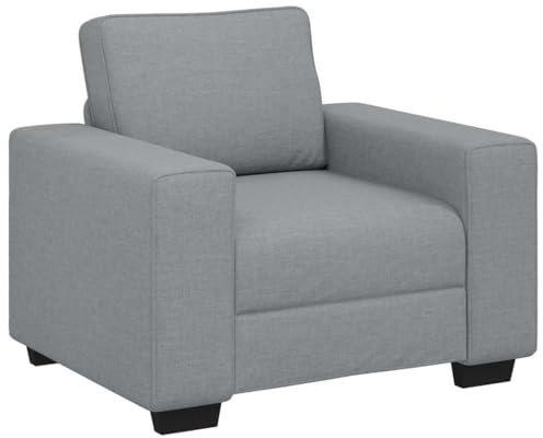vidaXL Sessel Hellgrau 100x77x82 cm Stoff, Sofa, Fernsehsessel, Einsitzer-Sofa, Loungesessel, Relaxsessel, Einsitzer-Couch, Polstersessel, Bürosessel