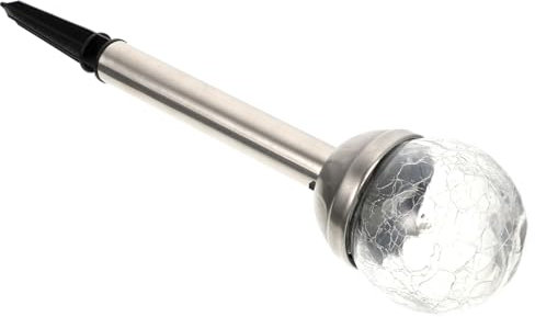 VANZACK Luces solares LED de bola de vidrio para jardín, sensor automático, impermeable, iluminación al aire libre, fácil de instalar, luces solares para camino y patio